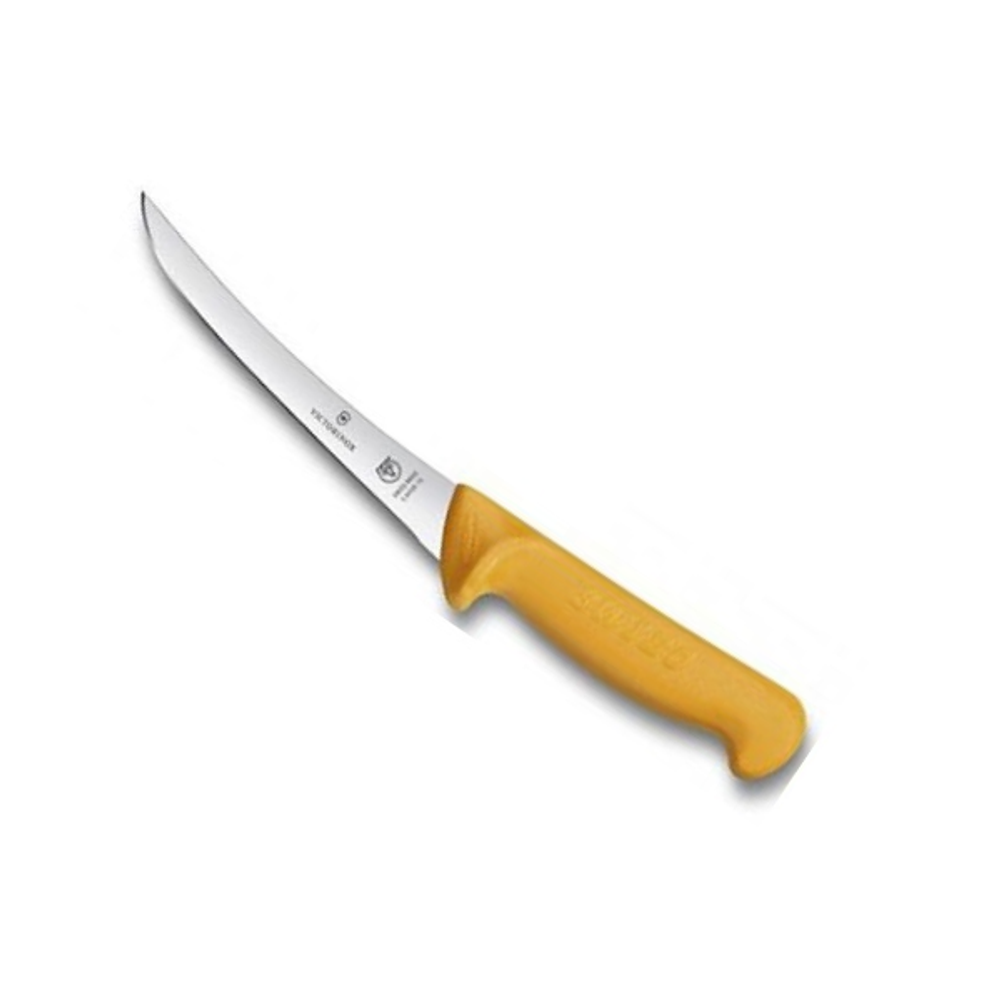 Нож Victorinox разделочный для мяса, лезвие 16 см прямое, желтый