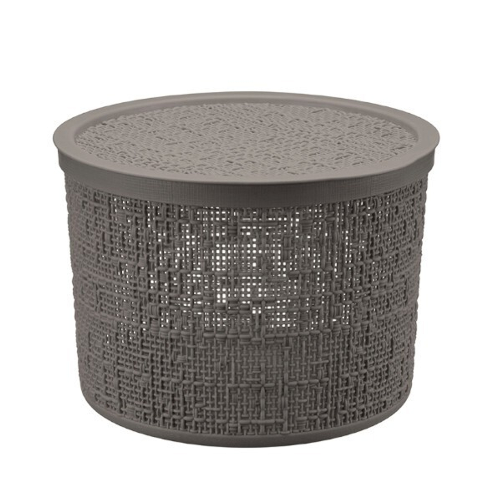 Коробка БЯЗЬ 2л с крышкой круглая D=17см М 2328