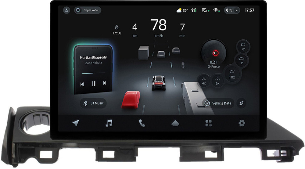 Магнитола для Mazda 6 GJ 2015-2018 - Teyes CC4-PRO монитор 13" 2K QLED на Android 13, Snapdragon 778G, 8+128, AI, CarPlay, DSP, 4G SIM-слот