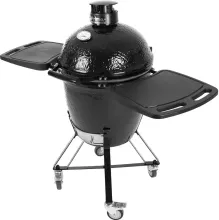 Керамический угольный гриль Primo Round All-In-One, 47 см, с ножками и столиками