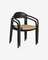Стул Glynis черный с натуральным сиденьем | La Forma | Испания | Купить в Hallberg.ru