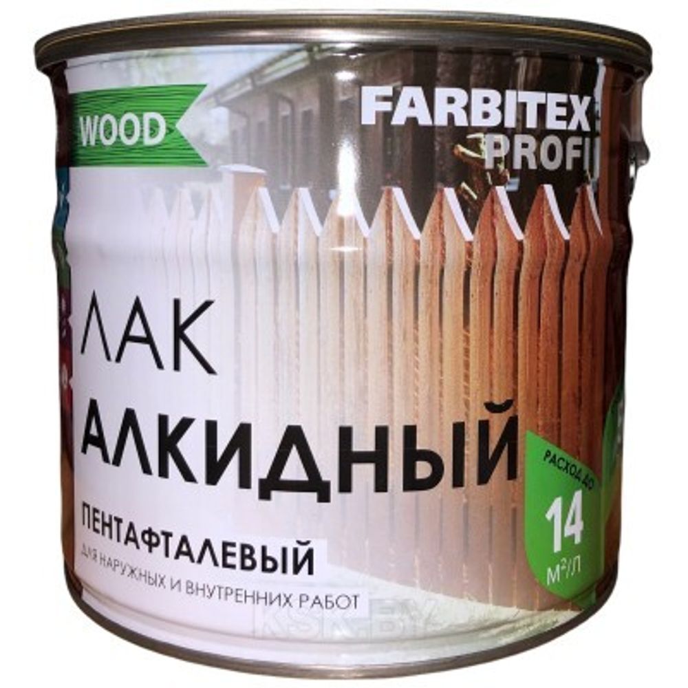 ЛАК АЛКИДНЫЙ FARBITEX PFORI WOOD ПЕНТАФТАЛЕВЫЙ ВЫСОКОГЛ 4,5Л