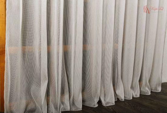 XL-Плотный тюль-сетка Pier (светло-серый)