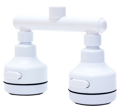 Насадка для душа с двумя лейками (Цвет: белый)