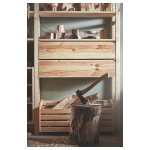 Ящик - IKEA IVAR/ИВАР ИКЕА, 18х30х80 см, под беленый дуб