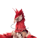 Деревянный конструктор Огненный Феникс со светящимися глазами (Lemmo)