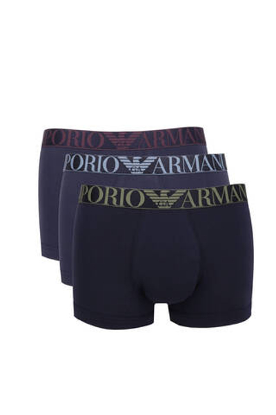 Трусики-боксеры 3шт. Emporio Armani - темно-синий(111357 4F726)