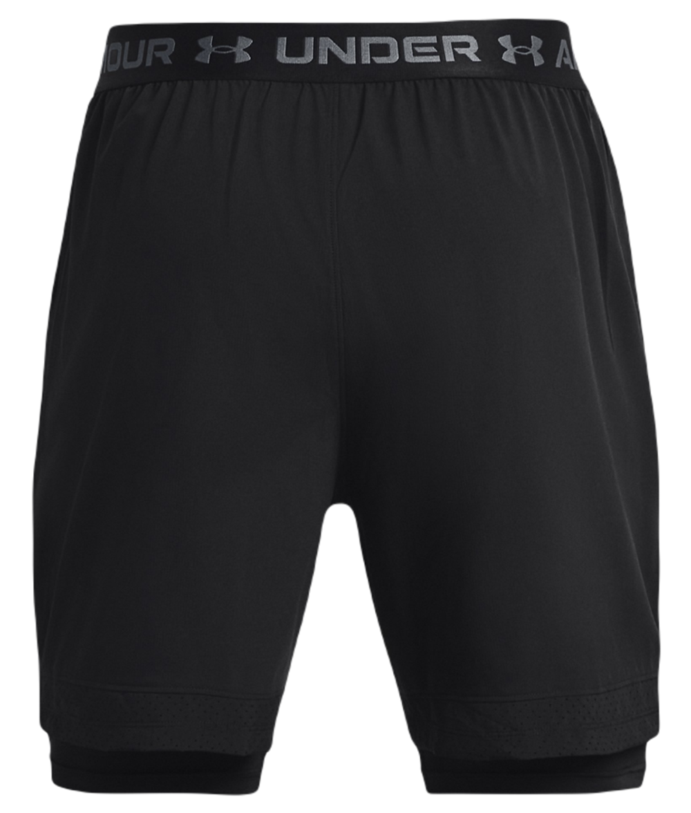 Теннисные шорты Under Armour Vanish Woven 2-in-1 Shorts - black/pitch gray