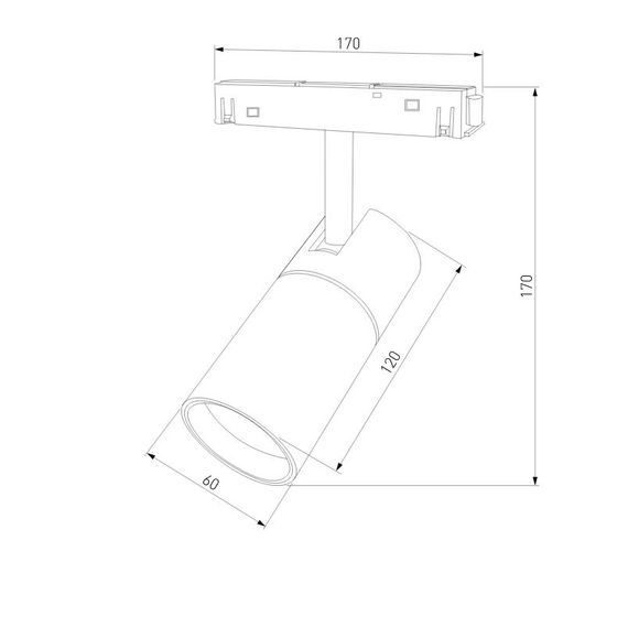 Трековый светодиодный светильник Elektrostandard Slim Magnetic 85012/01 a057200