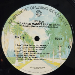 Винтажная виниловая пластинка LP Manfred Mann Earth Band Watch (USA 1978)