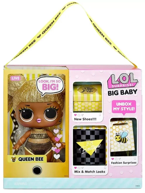 Большая кукла малышка Big Baby Queen Bee 28 см