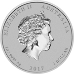 1 доллар. Год Петуха. Австралия. 2017 год (цветная)