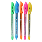 Ручка шариковая 0,7 мм, синяя, 6 цветов микс