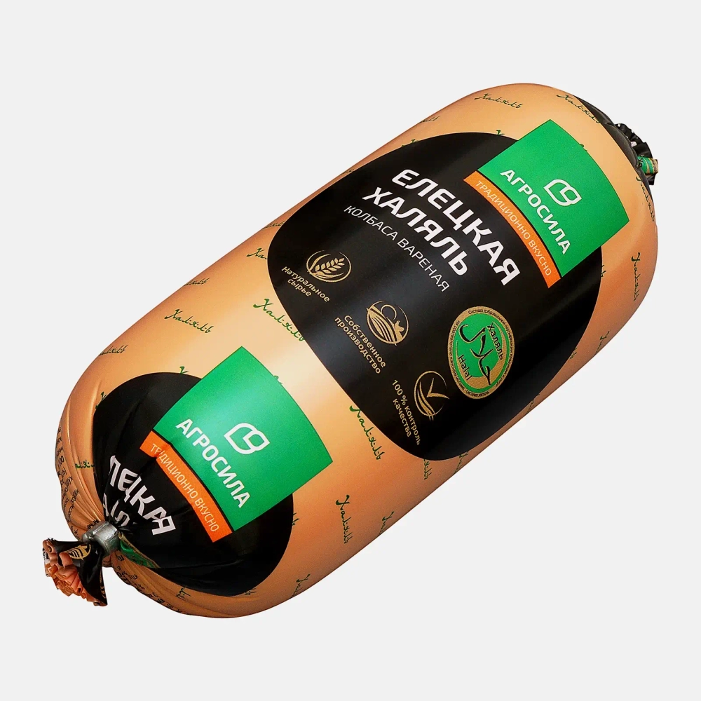 Колбаса Челны-Бройлер халяль елецкая вареная 600г