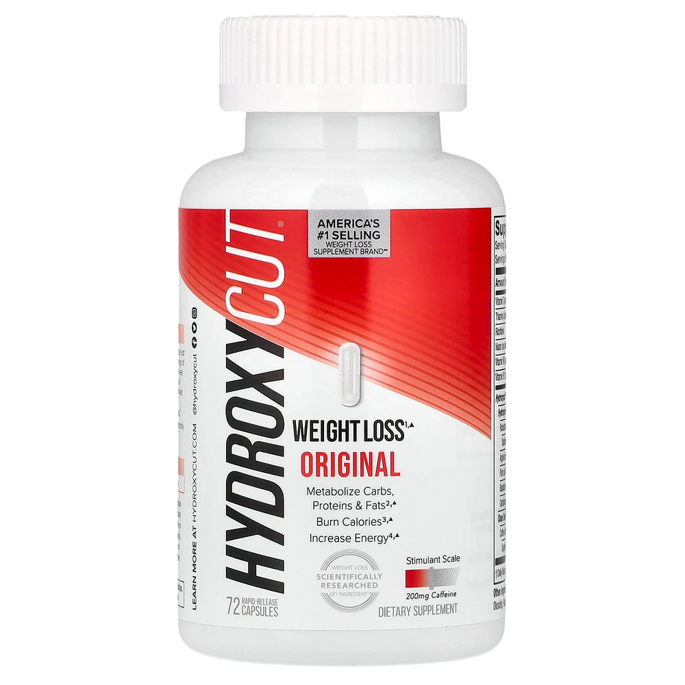 Hydroxycut, Weight Loss Original, добавка для снижения веса, 72 капсулы с быстрым высвобождением