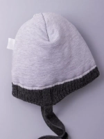 Шапка детская зимняя вязаная с помпоном