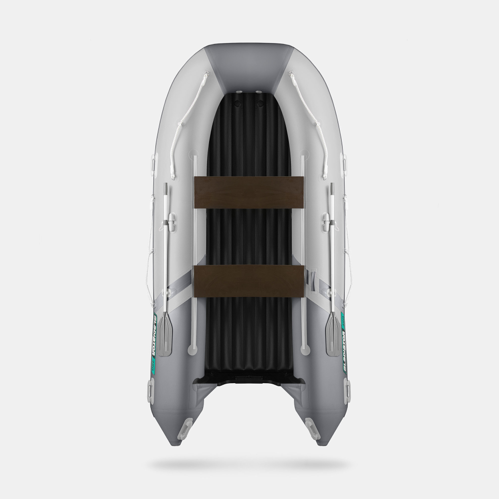 Надувная лодка GLADIATOR E380S светло-темносерый