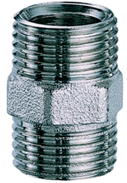 Ниппель FAR, 1/2"EU, хром
