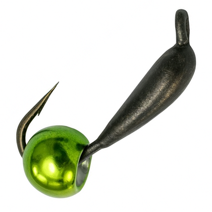 Мормышка Владимирская 522 «Микроб» с латунным шариком, 1.5мм, 0.2гр (15шт/уп)