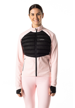 ЛОНГСЛИВ С ПУХОВОЙ ВСТАВКОЙ ЖЕНСКИЙ LONG SLEEVE DOWN PUFFER | ROSE QUARTZ