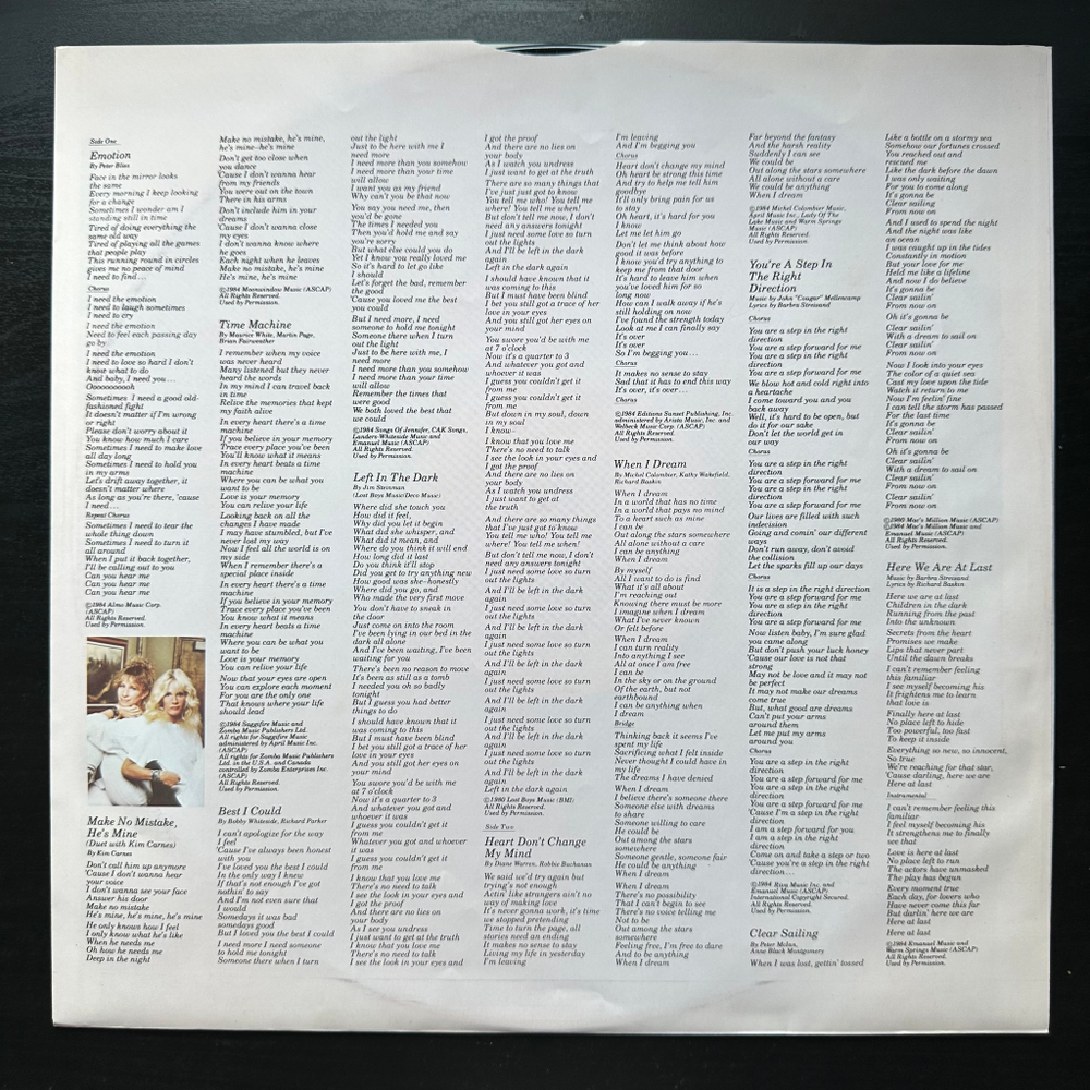 Barbra Streisand - Emotion (Европа 1984г.)