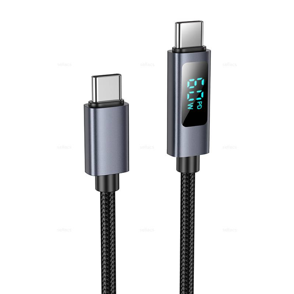 Кабель Type-C на Type-C 60W Hoco X112 (black) (Краснодар склад)