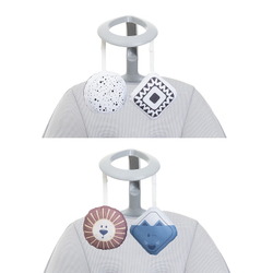 Креслице-качалка (шезлонг) детское Chicco Comfy Wave Silverspring