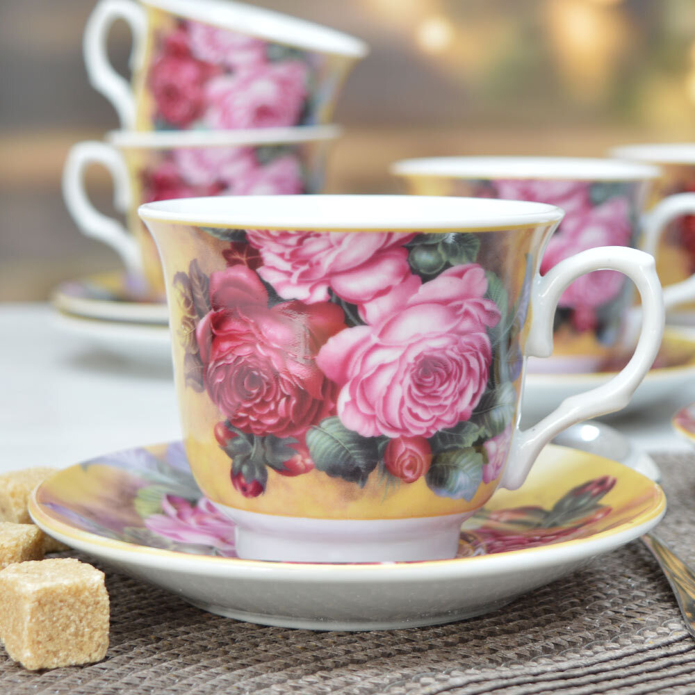 Чайный набор 12 предметов 250мл в коробке Rosenberg R-115128