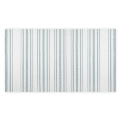 Полотенце пляжное 100х180 L'appartement Otto White/aqua белый/бирюзовый