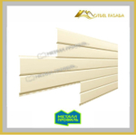 Сайдинг металлический L -Брус ХL Полиэстр 0.45мм - RALL 1015 Светлая слоновая кость (Заказ)