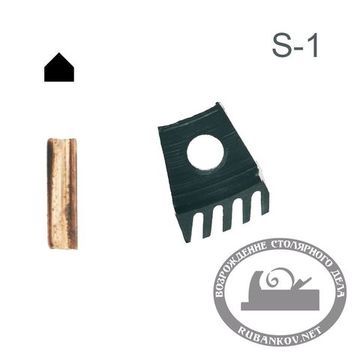 Насадка на резец для чекеринга S-1, 60° (одна РК)