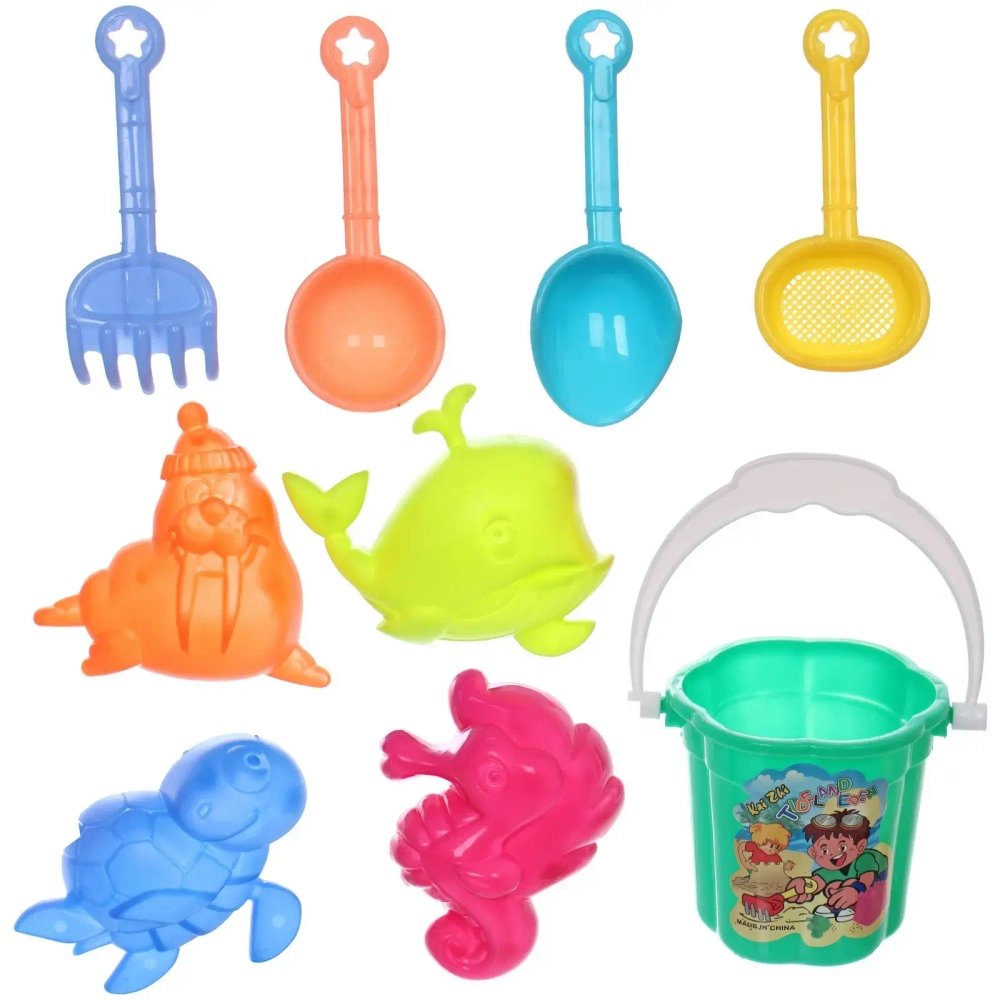 Набор для игры в песочнице «Забава», 17,5*10*9,5 см, 9 предметов, микс