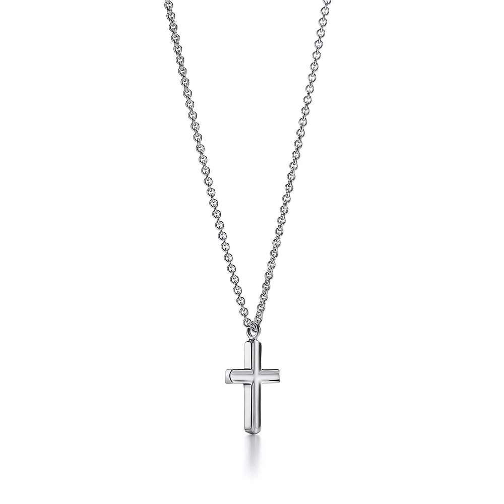 Крест из серебра, Tiffany💠Concave cross