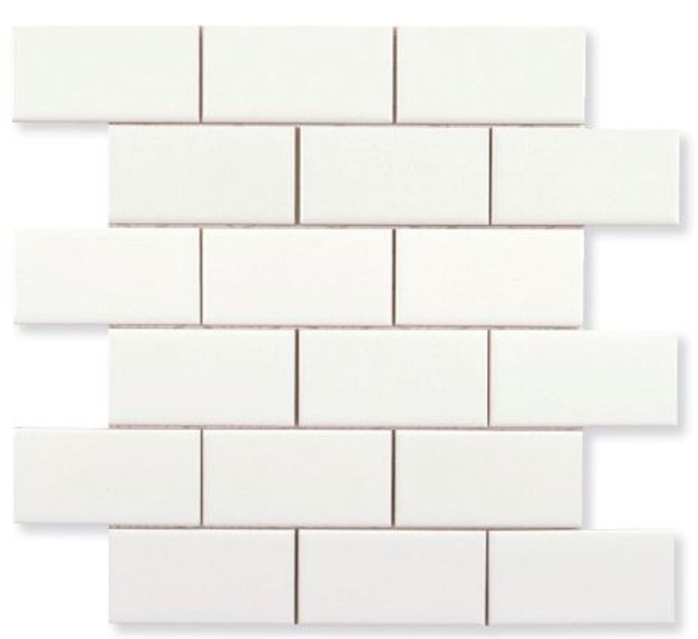 Adex Neri Liso PB Blanco Z Enmallado 30.5x30.9