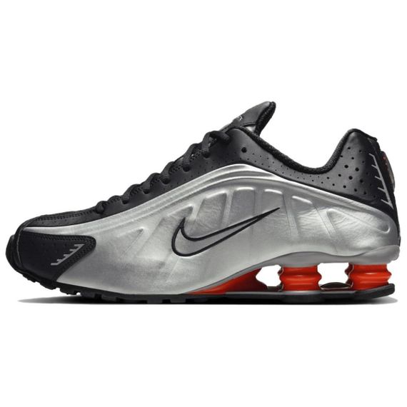 Кроссовки NIKE Shox R4 Бежевые кроссовки Низки Серо-черные Унисекс