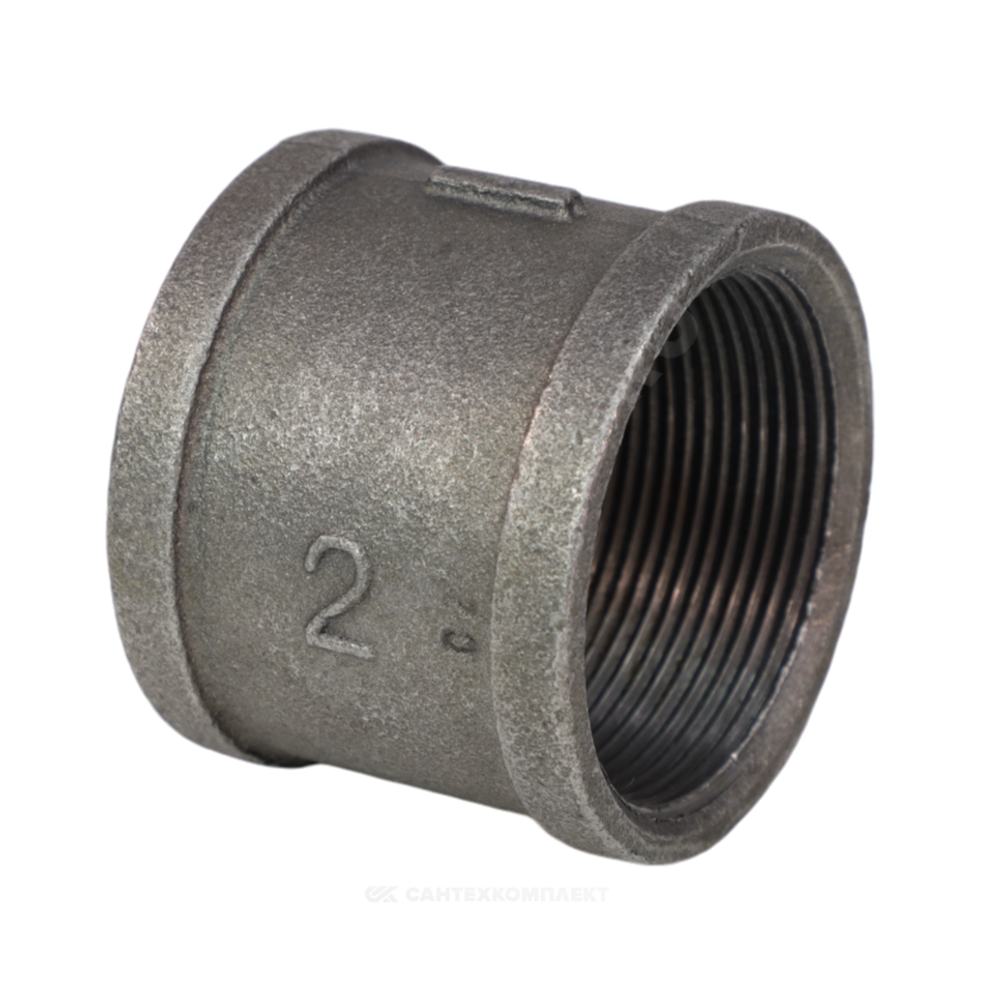 Муфта прямая чугун Ду 15 (1/2") ВР Fittex PLUS