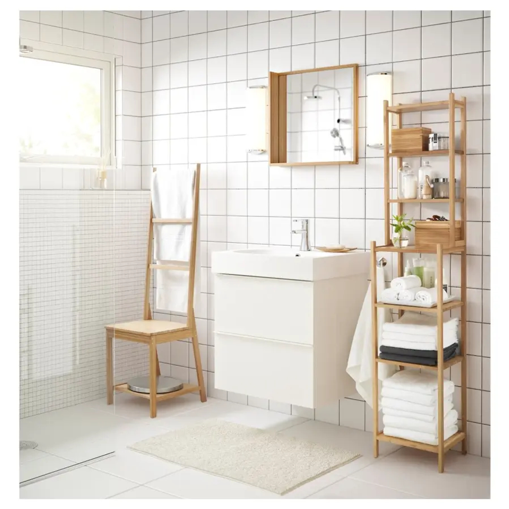 Стеллаж - IKEA RÅGRUND/RAGRUND, 33х28х163 см, бамбук, РОГРУНД ИКЕА