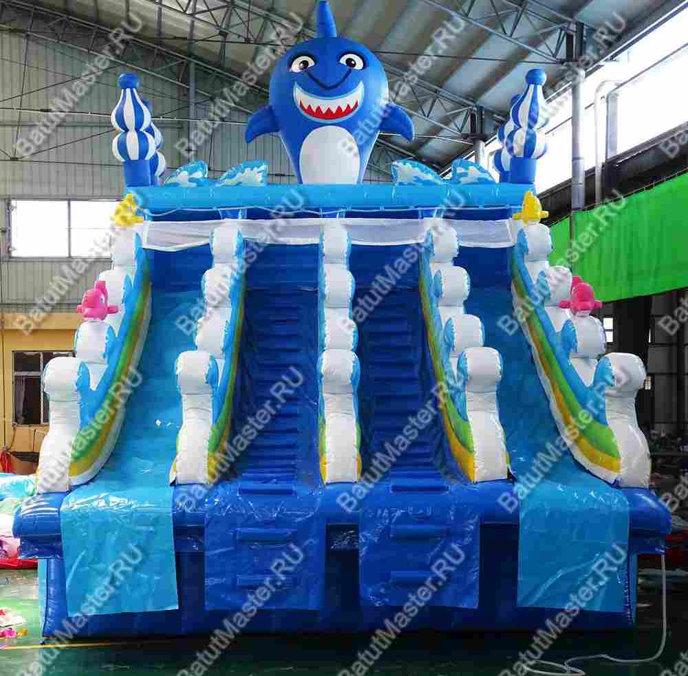 Водная горка для бассейна «Акулёнок», 8*6*8 м