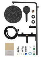 Душевая система WONZON & WOGHAND STICK, Черный матовый (WW-88739017-MB)