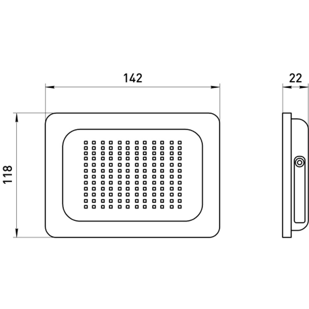 Прожектор светодиодный уличный ЭРА LPR-041-1-65K-050 50Вт 4000лм 6500K КСС Д 120° 2 года IP65 черный нерег СВЧ д/д | Прожекторы Стандарт