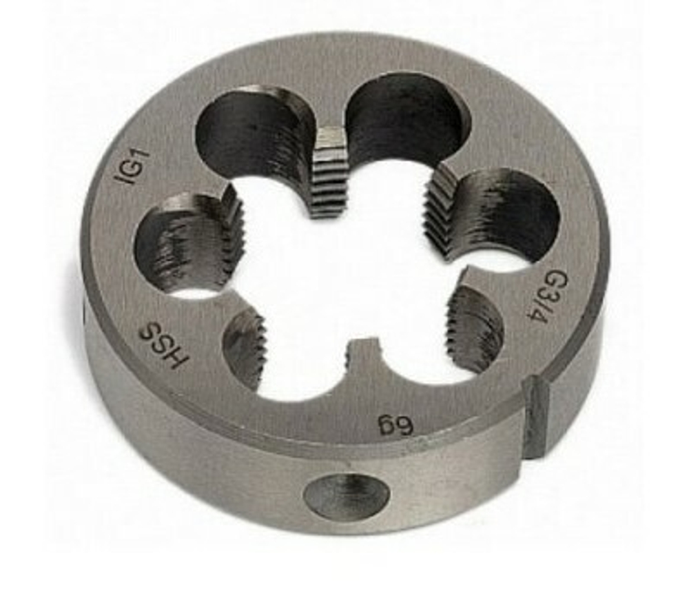 Плашка M9x1,25-?25мм, в пластиковом футляре RockForce##Rock FORCE RF-DIE9x1,25