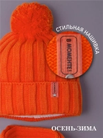 Шапка детская осенняя и шарф