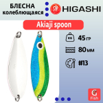 Блесна колеблющаяся HIGASHI Akiaji spoon 45g#19