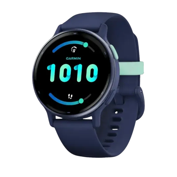 Vivoactive 5 синие с металлически-синим безелем и силиконовым ремешком