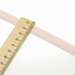 Резинка становая с фестончатым краем ПУДРА, 12мм