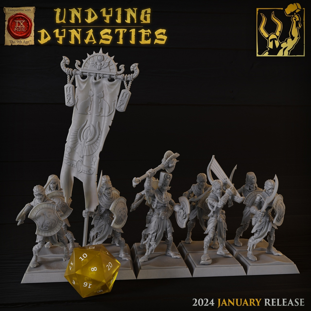 Tomb Kings Warriors Pack Swords