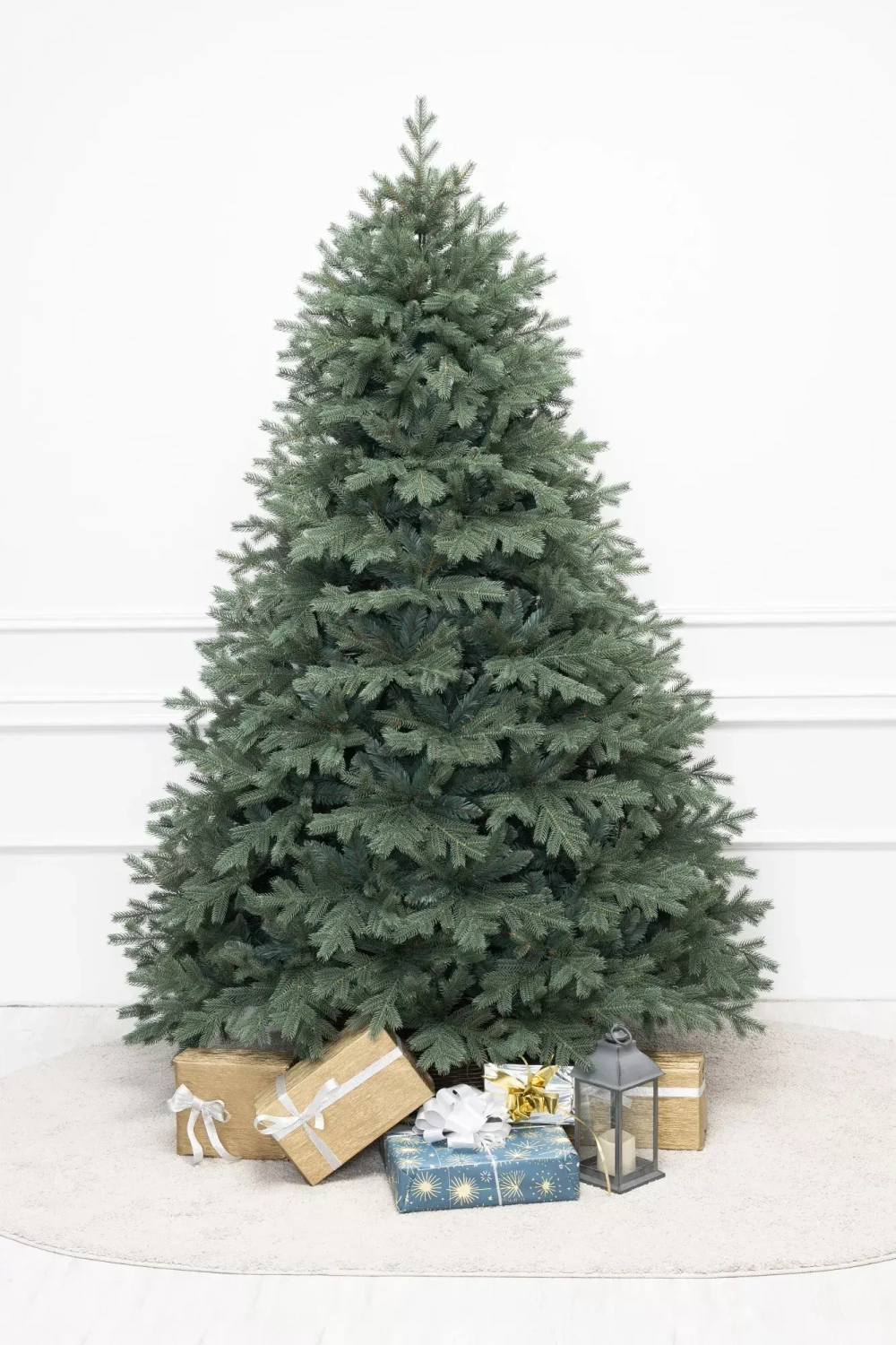 Искусственная елка Кремлевская голубая 210 см., Литая хвоя+ПВХ, ЕлкиТорг (19210)