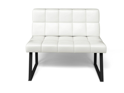 Кухонный диван Реал МД 1100 Милк/Черный муар