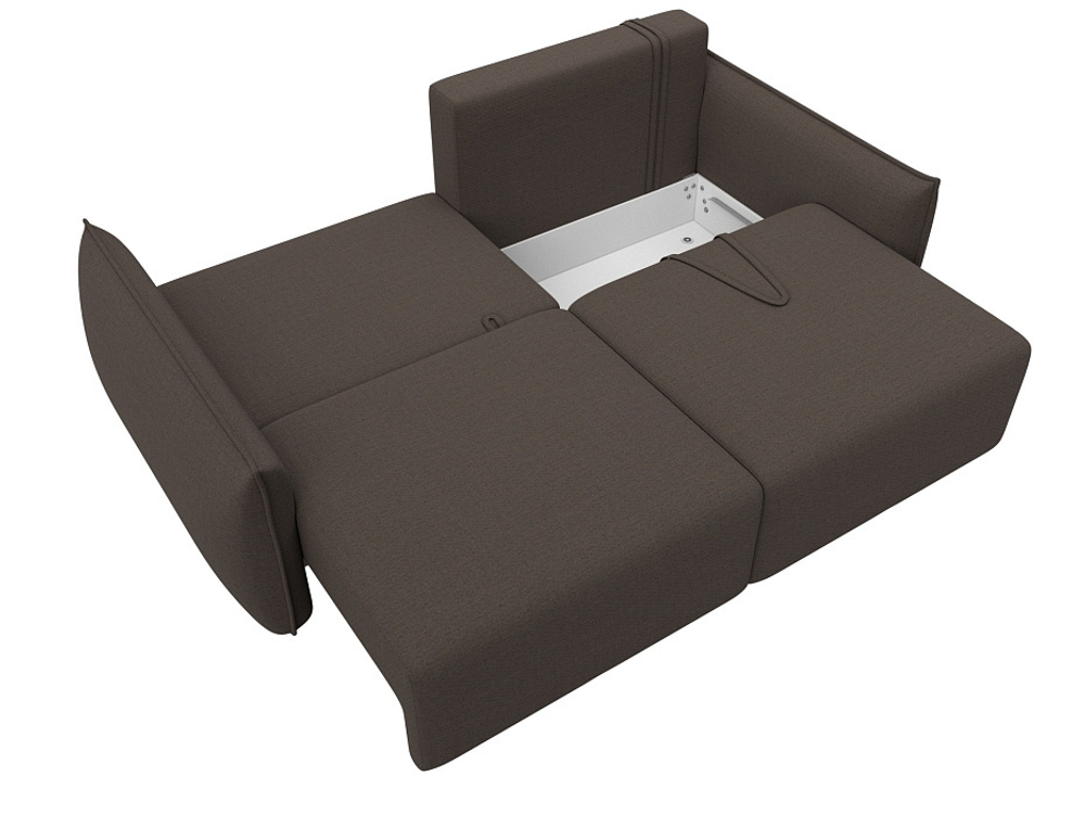 Диван прямой Лига-051 НПБ РОГОЖКА Амур 05 коричневый