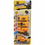 Набор машин 4шт «Engineering series» 30*11,5 см